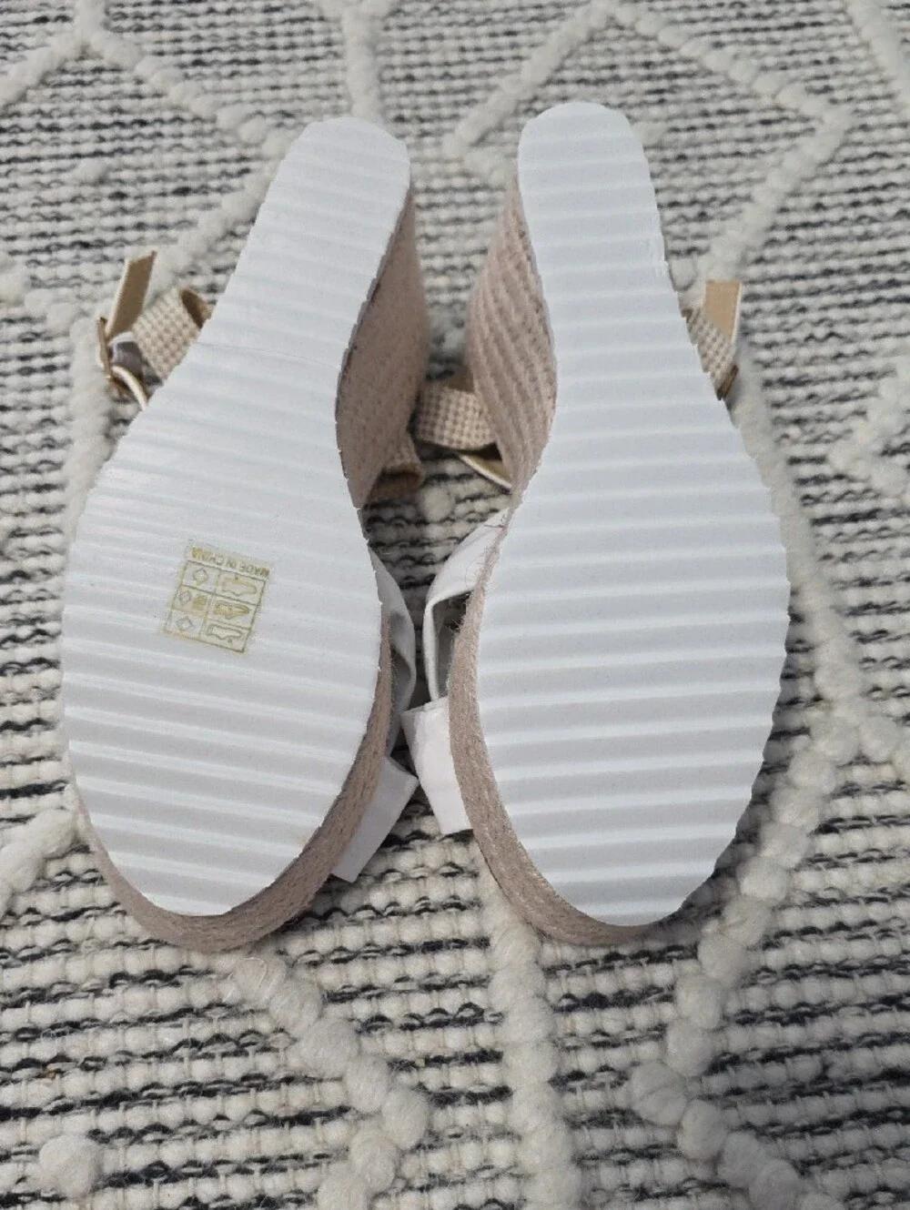 White Knot Espadrille Wedge Sandals - Women